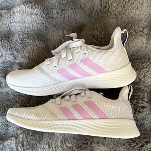 Adidas Cloudfoam Super Gray Grey Purple Sneaker 5.5